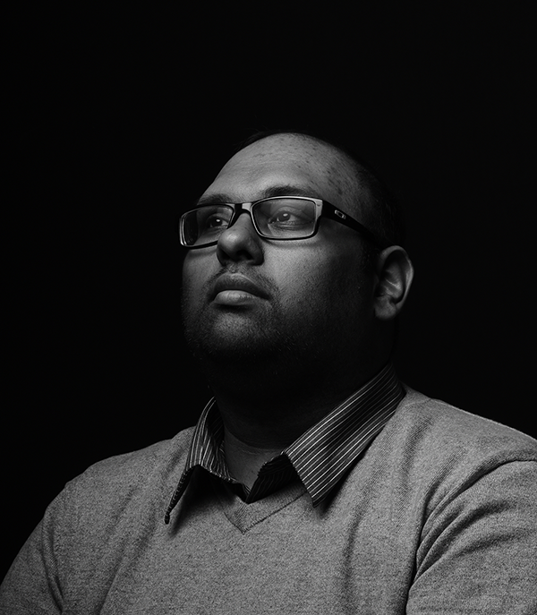 Hurrell style portrait of Chris Ramkissoon