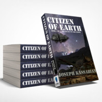 Mockup book cover design for Citizen of Earth by Joe Kassabian